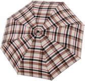 doppler Paraplu Carbonsteel Duomatic Magic Karo Beige