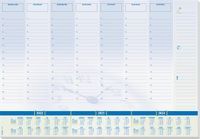 Sigel bureau onderlegger - Time - 59,5x41cm - 30 vel - met dag/weekindeling - met kalender 2023/2024/2025 - schrijfonderlegger - SI-HO350