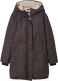 Jonen Parka met luipaardprint voor meisjes met sherpavoering JONEN