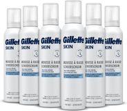 Gillette SKIN - Scheermousse - Ultra Gevoelige Huid - Voordeelverpakking 6 x 240 ml