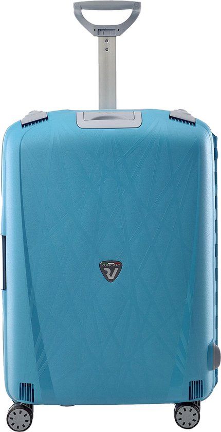 Roncato Light - Harde Reiskoffer - 68cm - Blauw - 80L - 4 Wielen - Cijferslot