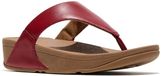 FitFlop Lulu Leather Toepost Dames Slippers - Burnt Berry
