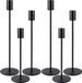 Sovima MOYKSRR Bougeoirs noirs ensemble de 6
