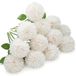 Floweroyal Cream White Artificial Chrysanthemum Ball Flowers