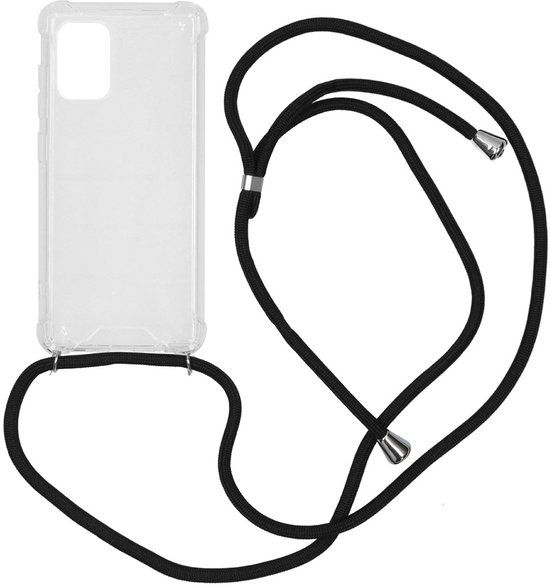 imoshion Hoesje - Geschikt voor Samsung Galaxy A71 - Backcover met koord - Zwart