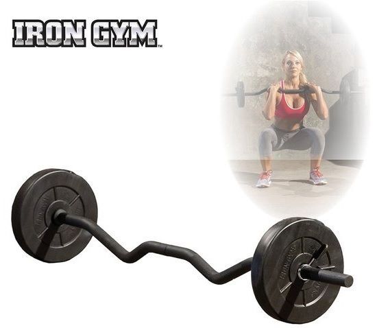 Iron Gym 23kg adjustable all in one curl bar set - 25mm