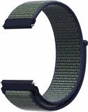 By Qubix Qubix Garmin Approach S12 / S40 / S42 - Sport Loop bandje - Blauw met groene band