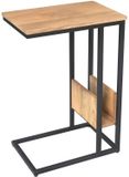 Starfurn Bijzettafel Slider - Naturel Hout - 48x32x72cm