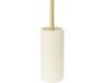 5Five Toiletborstel Savona in houder - kunststeen - ivoor - 10 x 35 cm
