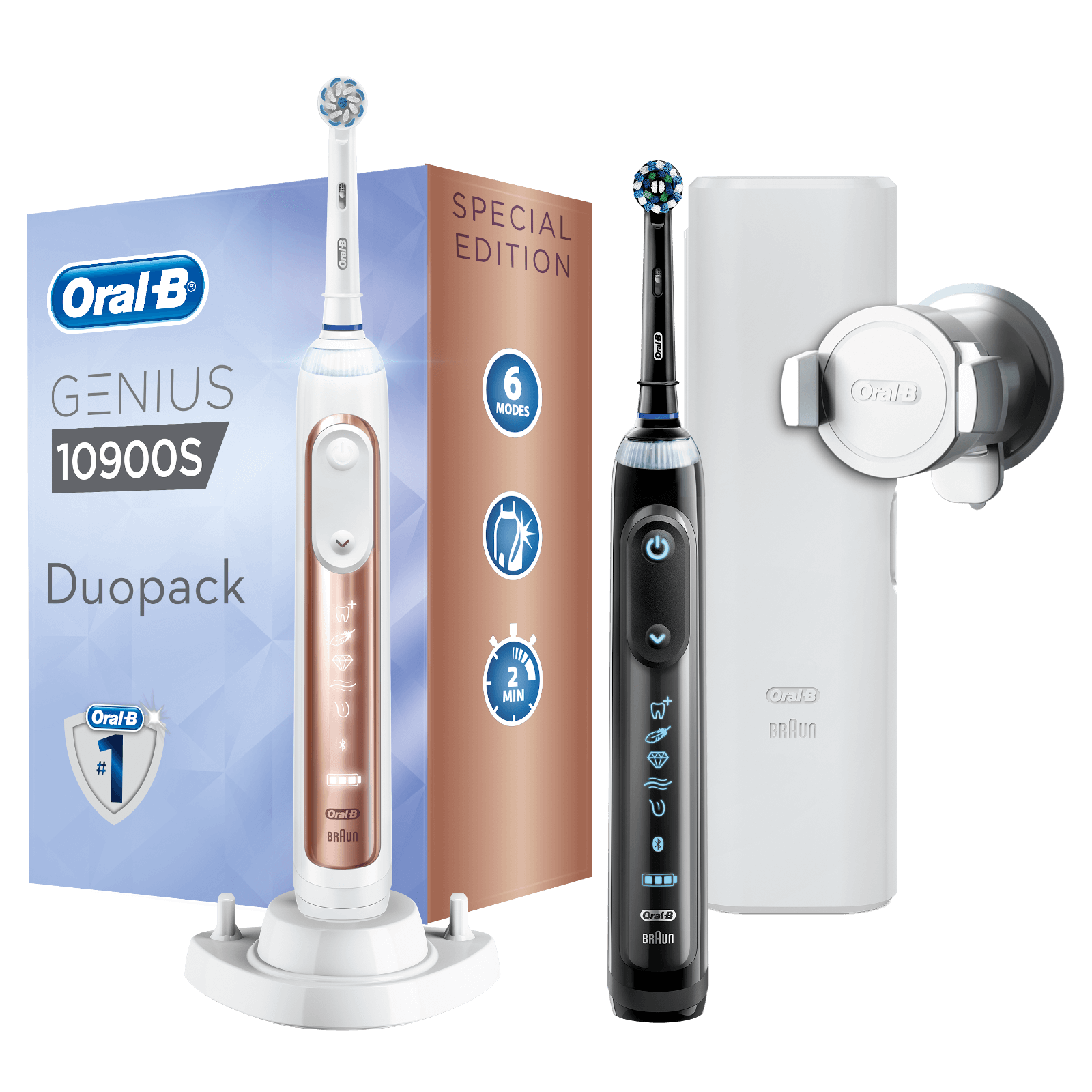 Oral-B GENIUS 9900 Limited Edition - Black&RoseGold - Sonische tandenborstel