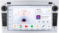 Happiq Autoradio met Bluetooth et CarPlay – Geschikt voor Opel/Vauxhall (Astra H/J, Vectra, Antara, Zafira, Corsa C/D, Vivaro, Meriva, Veda) – Compatibel met Apple et Android – Stéréo – Navigatie – 4G 32G