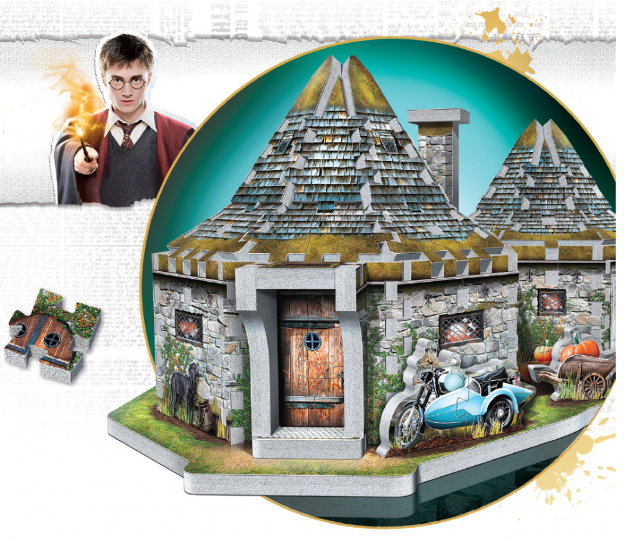 wrebbit 3D Puzzel - Harry Potter Hagrid's Hut (270 stukjes)