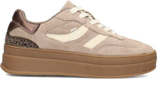 POSH by Poelman MILLIE Dames Sneakers - Taupe