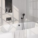 Brauer Gunmetal Carving Thermostatische Inbouw Badkraan Drukknoppen