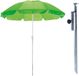 Merkloos Parasol met metalen grondharing - groen - polyester - Dia 145 cm - verstelbaar