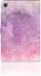 B2Ctelecom Étui pour Lenovo Tab M10 Plus 3rd Gen 10.6 pouces, Rose Violet Peinture