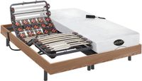 NATUREA DAMYSOS Relaxbed - 2x80x200 cm - Eiken - Verstelbaar
