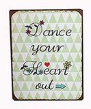 La Finesse Decoratieve Hangende Beschilderde Metalen Muur Plaque/Teken, Dance