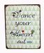 La Finesse Decoratieve Hangende Beschilderde Metalen Muur Plaque/Teken, Dance