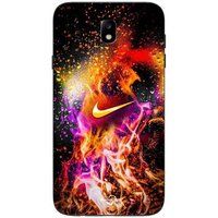 Maniacase Samsung Galaxy J7 2018 Hoesje Kleurrijk Schilderij