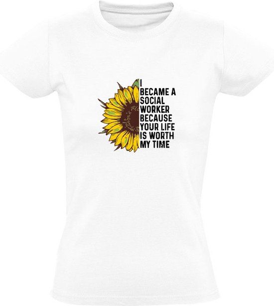 Sol's Social Worker Women's T-Shirt - White - 5XL