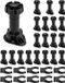QWORK 20 stuks meubelpoten, keukenmeubels, met 10 houders, uitgebreid bereik: 100 - 120 mm