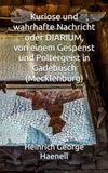 Kuriose und wahrhafte Nachricht oder DIARIUM, von einem Gespenst und Poltergeist in Gadebusch (Mecklenburg)