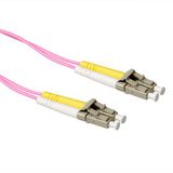 ACT 45 meter LSZH Multimode 50/125 OM4 glasvezel patchkabel duplex met LC connectoren RL9745