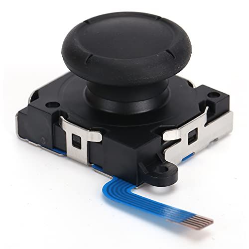 fasient1 Panda fasient1 3D Analoge Joystick, Vervangende Thumb Stick Sensor Thumbsticks voor Nintendo Switch Joycon Controller en Switch Lite Console (zwart)