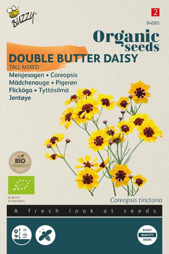 Tuinplus Zaden meisjesogen hoge gemengd 0.25 gram