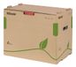 Esselte Eco Archiefcontainer, opbergdoos voor 5 A4-mappen, opbergbox met deksel, transportbox met handgrepen, 100% gerecycled golfkarton, 100% recyclebaar, 10 stuks, natuurbruin, 623920