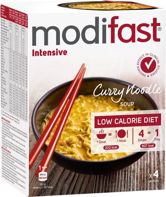 Modifast Intensive Noodles Soep Curry - 220g