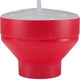 Beper C106CAS002 - Popcornmaker voor magnetron - 2.5 liter - rood