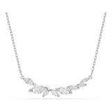 Swarovski Mesmera Halsketting, Marquise-Slijpsel, Wit, Rodium Verguld