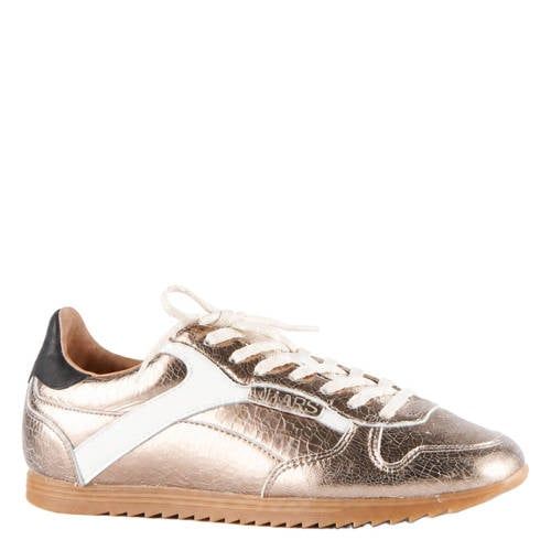 DWRS crackled leren sneakers - goud