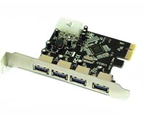 Approx APPPCIE4P - Interfacekaart/-adapter - Zwart, Zilver