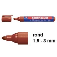 Edding 30 brilliant paper marker bruin