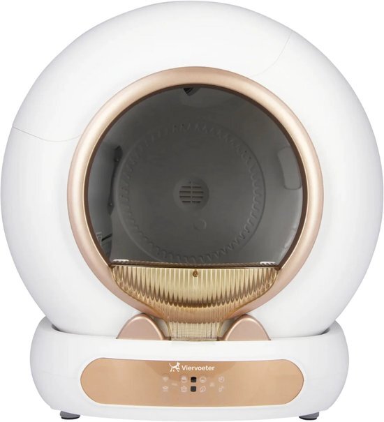 Viervoeter Fresh 3 - Automatische Kattenbak - Roségoud - Zelfreinigend - 65L - incl. matje en 3 rollen opvangzakjes