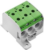 Weidmüller 2874600000 Verdeelblok Schroeven Lichtgrijs, Groen 1 stuk(s)