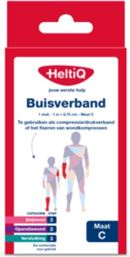 HeltiQ Buisverband Maat C 1m x 6,75cm
