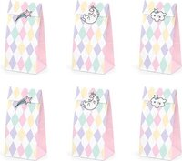 PartyDeco Traktatie Zakjes Unicorn Set/6