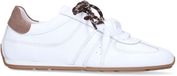 Manfield - Dames - Witte leren sneakers - Maat 42