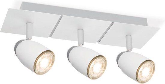 Home Sweet Home Moderne Plafondspots Wit Metaal 3 GU10 Fitting