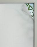 GARDINIA Statische raamfolie Textile 75, lichtdoorlatend, ondoorzichtig, op maat te snijden, 100% PVC, 45 x 150 cm, linnen-look
