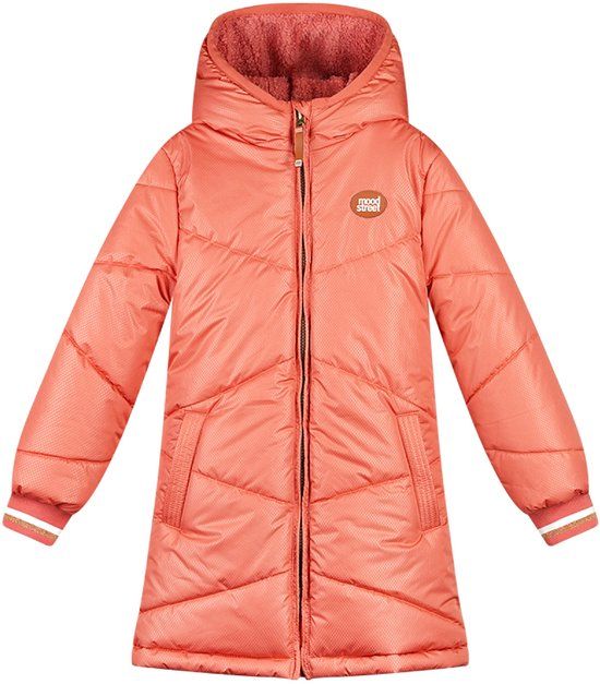 Moodstreet Jas JAIRA M507-5231 - Maat 134-140 - Living Coral - Kinderen - Winter