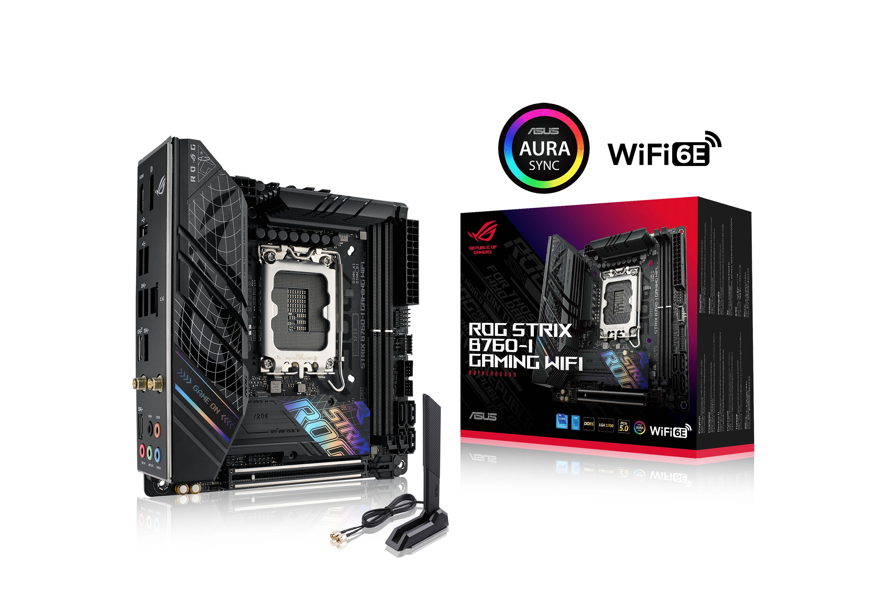 ASUS ROG STRIX B760-I GAMING WIFI Intel B760 LGA 1700 mini ITX Motherboard