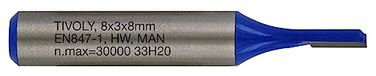 Tivoly XT60642067831 frees voor rechte frezen | 1 diamantgeslepen snijkant Ø 3 mm