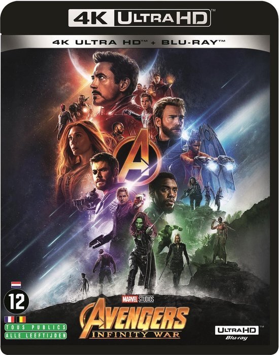 - The Avengers: Infinity War (4K Ultra HD Bluray) (Steelbook) (Import zonder NL blu-ray (4K)