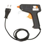 GLOREX 6 1837 010 - Mini lijmpistool zwart, 10W, incl. 2 lijmsticks