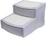 Pet Gear Easy Step II Extra brede huisdiertrap, 2 treden/voor katten en honden tot 100 kg, essentieel grijs